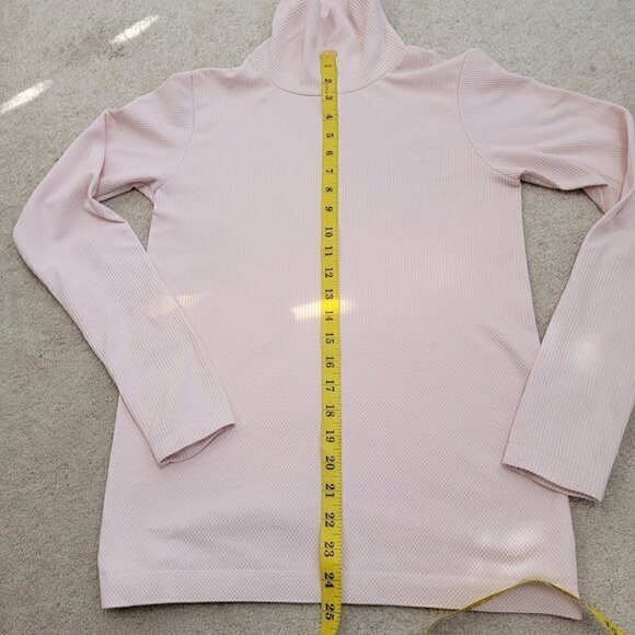 ATHLETA Women's Long Sleeve Turtle Neck Top M Dust Pink - Picture 10 of 11